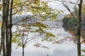 Autumn Morning on Waterbury Reservoir Royalty Free Stock Photo