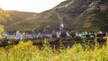 Autumn Moselle Landscape and village Bremm Germany Royalty Free Stock Photo