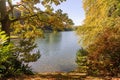 Autumn in the most popular park in the UK - Stourhead Royalty Free Stock Photo