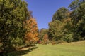 Autumn in the most popular park in the UK - Stourhead Royalty Free Stock Photo