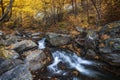 Autumn mountain colors of Old River  Stara reka  , located at Central Balkan national park in Bulgaria Royalty Free Stock Photo