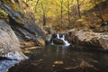 Autumn mountain colors of Old River  Stara reka  , located at Central Balkan national park in Bulgaria Royalty Free Stock Photo