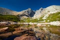 Autumn mountain landscape. Mountain lake in the Tatras Royalty Free Stock Photo