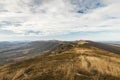 Autumn mountain landscape October highland ridge scenic view