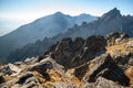 Autumn mountain landscape. Tatranska Lomnica. Royalty Free Stock Photo