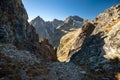 Autumn mountain landscape. Tatranska Lomnica. Royalty Free Stock Photo