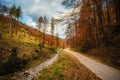 Autumn mountain landscape Wielka Racza