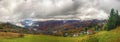 Autumn in the mountain, Western Serbia - panorama Royalty Free Stock Photo