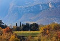 Autumn in mountains of Trentino Royalty Free Stock Photo