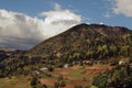 Autumn mountains and village in Adjara, Georgia Royalty Free Stock Photo