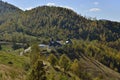 Autumn at the Muntele Rece monastery Royalty Free Stock Photo