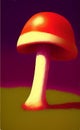 Autumn mushrooms - abstract digital art