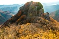 Autumn In Naejangsan South Korea (bump in the path) Royalty Free Stock Photo