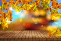 Autumn natural landscape. Vector