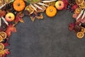 Autumn Nature Background Border