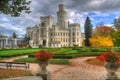 Autumn near Hluboka castle /Zamek Hluboka/ , Czech Republich Royalty Free Stock Photo