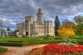 Autumn near Hluboka castle /Zamek Hluboka/ , Czech Republich Royalty Free Stock Photo