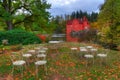 Autumn near Red /Cervena/ Lhota castle /Zamek/ , Czech Republich Royalty Free Stock Photo