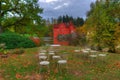 Autumn near Red /Cervena/ Lhota castle /Zamek/ , Czech Republich Royalty Free Stock Photo