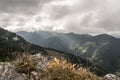 Autumn Nizke Tatry mountains from hiking trail bellow Predna Poludnica hill in Slovakia