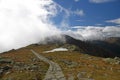 Autumn Nizke Tatry mountains near Chopok mountain peak in Slovakia