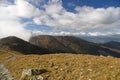 Autumn Nizke Tatry mountains near Derese mountain peak in Slovakia