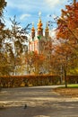 Autumn Novodevichy Monastery in Moscow, Russia.