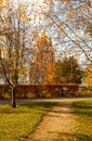Autumn Novodevichy Monastery in Moscow, Russia.