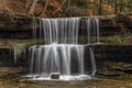 Autumn at Olglebay Falls - Wheeling, West Virginia Royalty Free Stock Photo