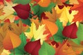 background autumn leaves is one of the four seasons in temperate