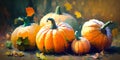 Autumn orange pumpkin. Different color varieties types yellow green dark colour. Fall yield Thanksgiving farm concept