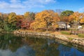 Autumn in Osaka Castle Park Royalty Free Stock Photo