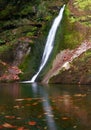 Autumn in the Osinberde waterfall in the Aralar mountain range, Zaldibi, Basque Country