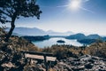 Autumn over lake Bled in Slovenia Royalty Free Stock Photo