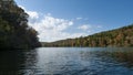 Autumn in the Ozark Mountains of Missouri on the lake Royalty Free Stock Photo