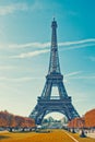 Autumn Paris, Eiffel tower Royalty Free Stock Photo