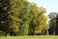 Autumn park Oleksandriya in Bila Tserkva, Kyiv region, Ukraine Royalty Free Stock Photo