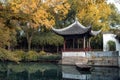 the autumn in the park of Suzhou Garden in China