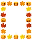 Autumn photo frame Royalty Free Stock Photo