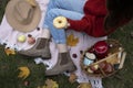 Autumn picnic. mood and aesthetics