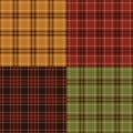 Autumnal plaids Royalty Free Stock Photo