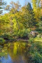 Autumn Pond Landscape Royalty Free Stock Photo