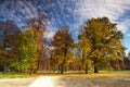 Autumn in the popular park Stromovka in Prague Royalty Free Stock Photo