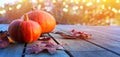 Autumn pumpkin background, thanksgiving holiday party decoration