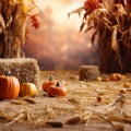 Autumn Pumpkins Backdrop, Autumn Cake Smash Backdrop, studio digital backdrop