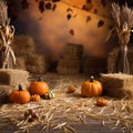 Autumn Pumpkins Backdrop, Autumn Cake Smash Backdrop, studio digital backdrop