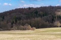 Autumn Quiet Peaceful relaxed Landscape Dramatic Clouds Blue Ski Royalty Free Stock Photo