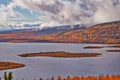 Autumn. After a rain. Jack London's lake Royalty Free Stock Photo