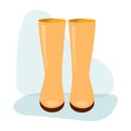 Autumn rain rubber boot