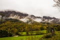 Autumn rainy day in La Garrotxa, Spain Royalty Free Stock Photo